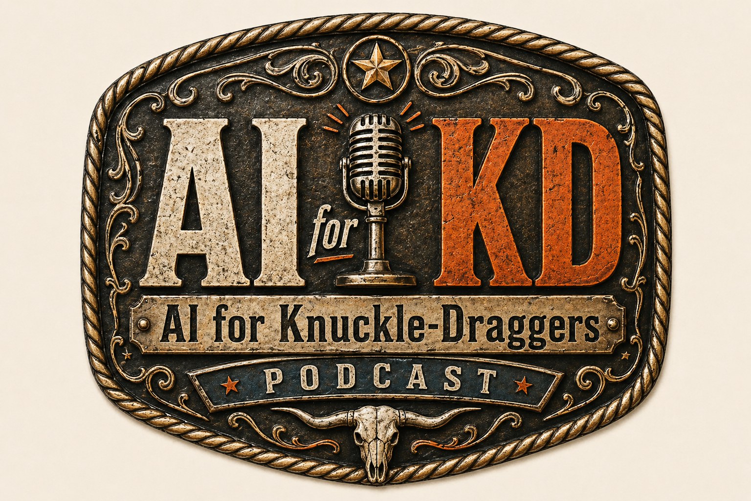 AI for KD buckle-style podcast logo